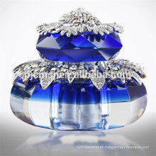 2015 garrafa de perfume de cristal luxuosa, garrafa de perfume de vidro com o diamante para a lembrança ou os carros